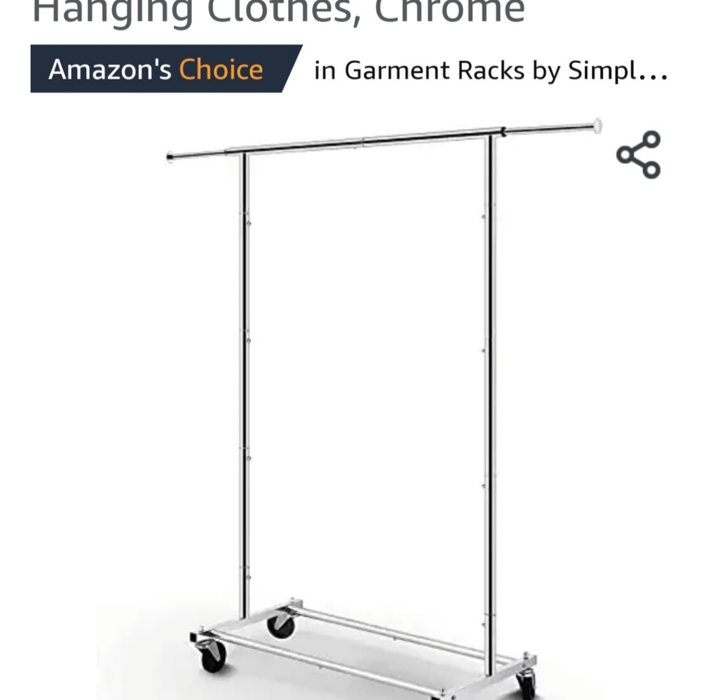 Simple Trending Rolling Garment Rack